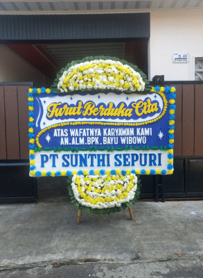 Papan Bunga Duka di Krepkuri